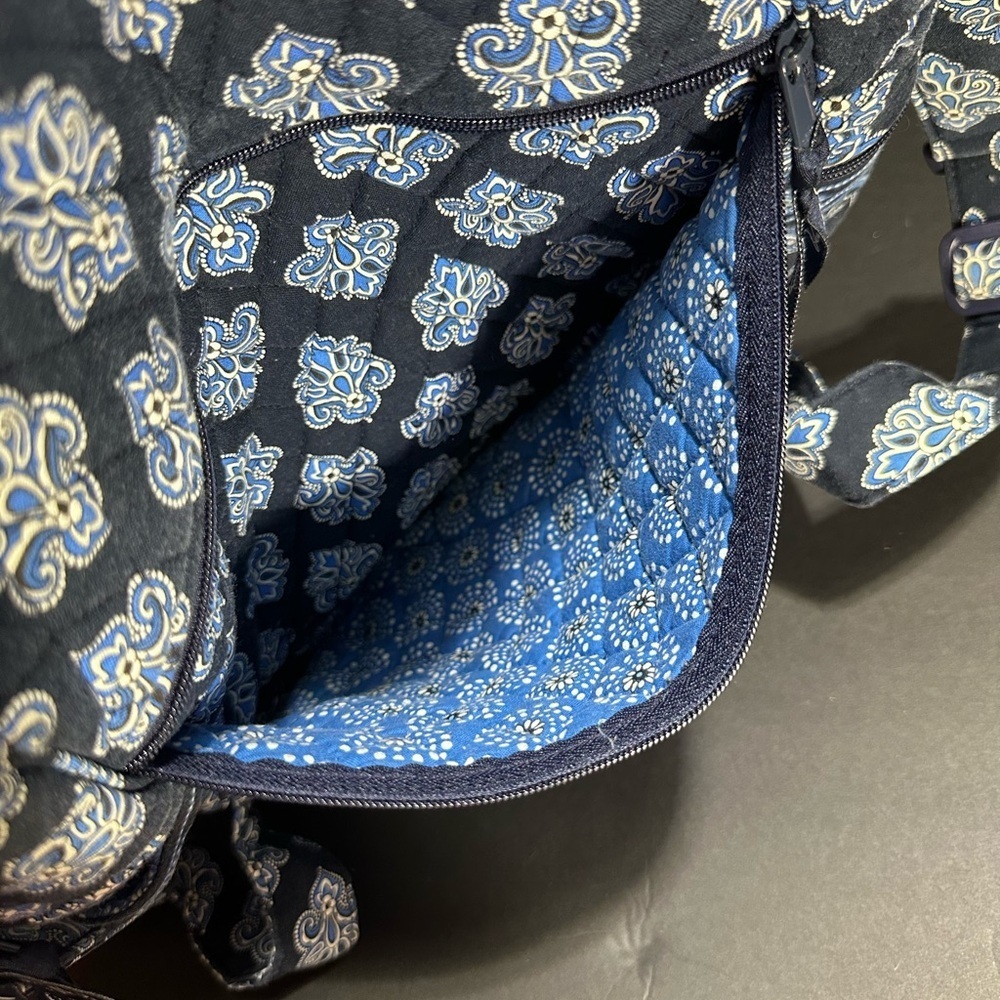 Vera Bradley Calypso blue back to school backpack - Picture 4 of 7